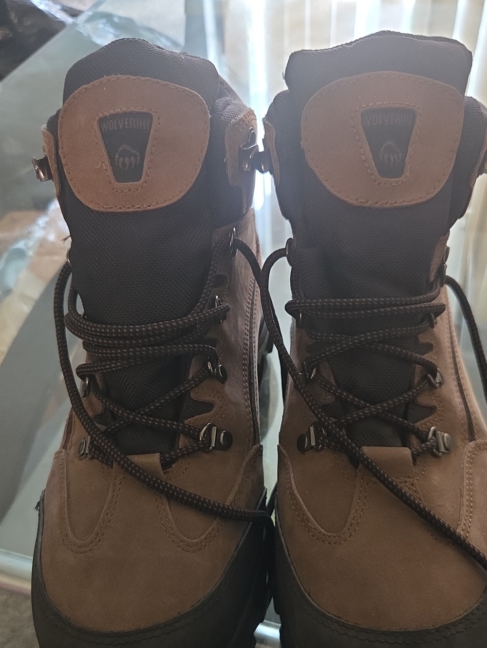 Wolverine Men's Two-Tone Brown and Black Lace-Up Work Boots